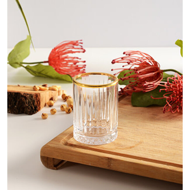 Pasabahce 6 Elysia Borrel Drinkglazen Goud | 60ml
