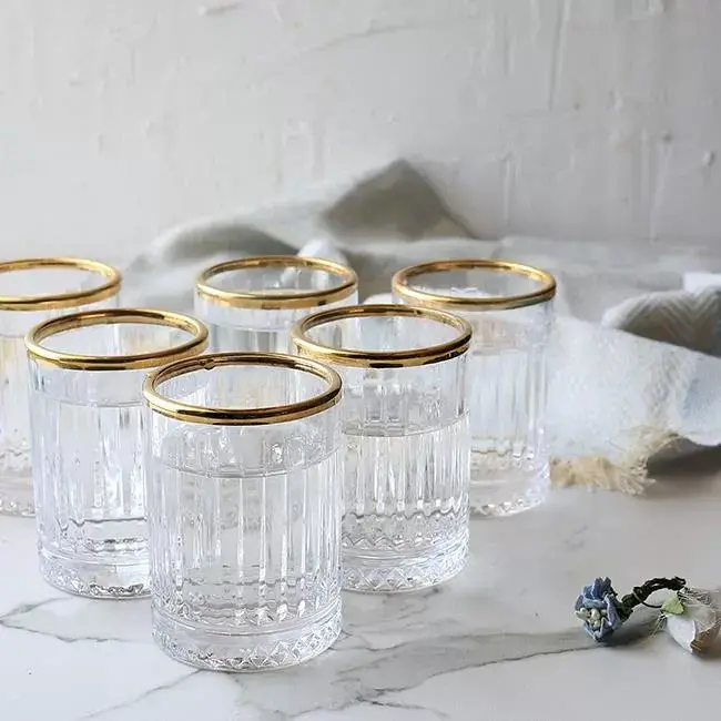 Pasabahce 6 Elysia Borrel Drinkglazen Goud | 60ml