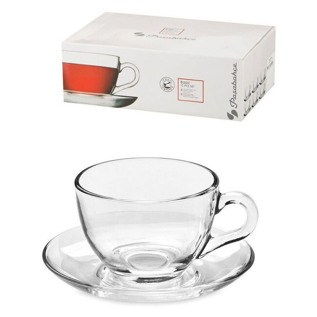 Pasabahce 12 Basic Koffie- Theeglazen | 238ml