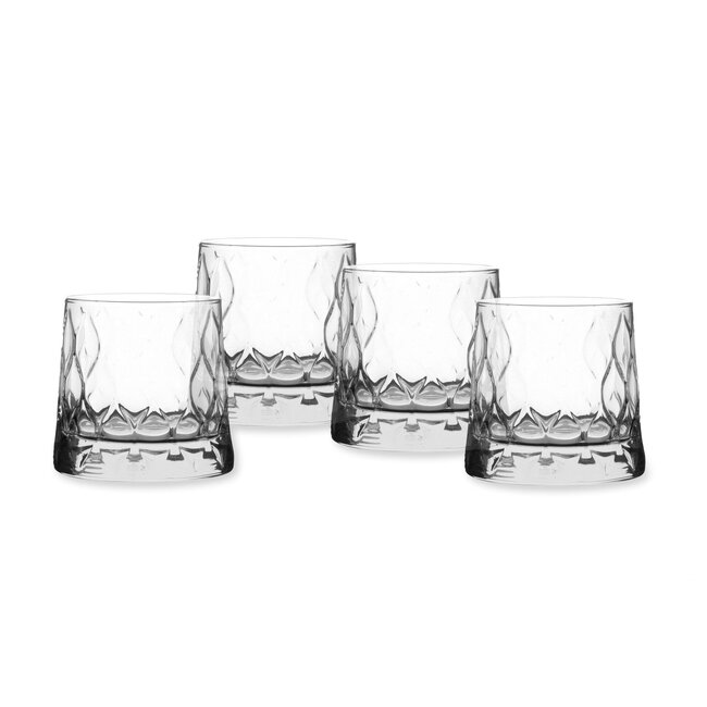 Pasabahce 4 Leafy Whisky Glasses | 300ml