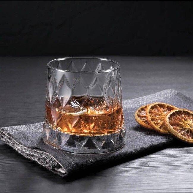 Pasabahce 4 Leafy Whisky Glasses | 300ml
