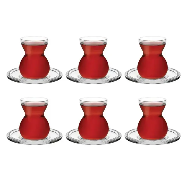 Pasabahce 12 Etnik Theeglazen Set  | 140ml