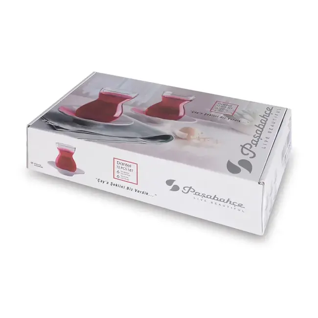 Pasabahce 12-delig Dantel Porselein Thee Set