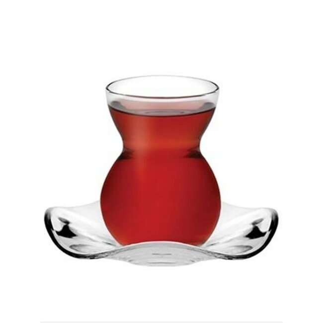 Pasabahce 12 Dantel Tea Glass Set | 145 ml