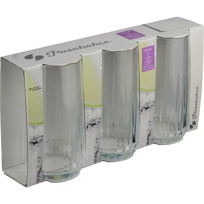 Pasabahce 3 Nova Lang Drinkglazen | 360ml