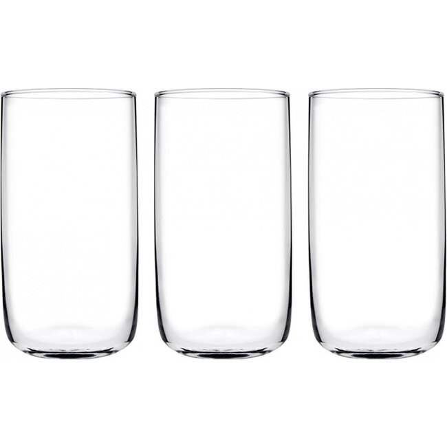 Pasabahce 3 Iconic Long Drinking Glasses | 365 ml