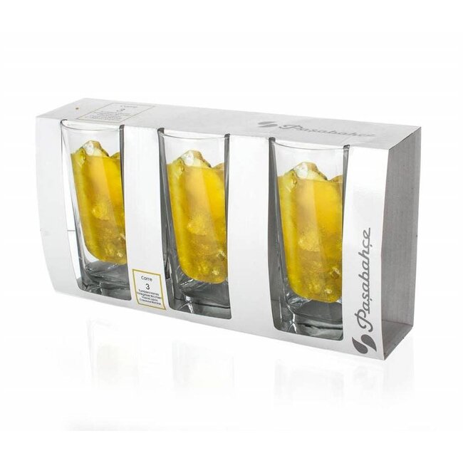 Pasabahce 3 Carre Long Drinkglazen | 305ml