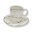 QP Marmerlook Koffieset 6-delig | Zilver