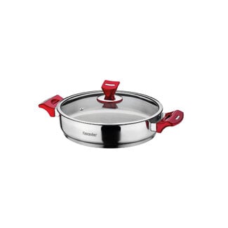 Hascevher Hascevher Yaprak Stainless Steel Shallow Pots | 24x06 cm - 2.3L