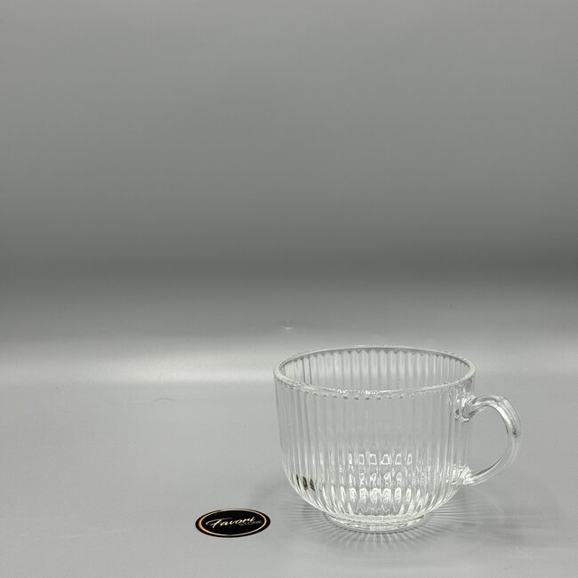 BAVARY 2-Piece Ribble Coffee & Tea Glasses | 355 ml