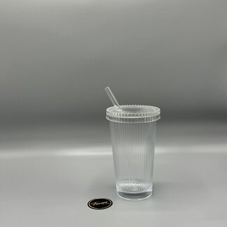 Ribble 1 Drinking Glass incl. Glass Straw | 380ml