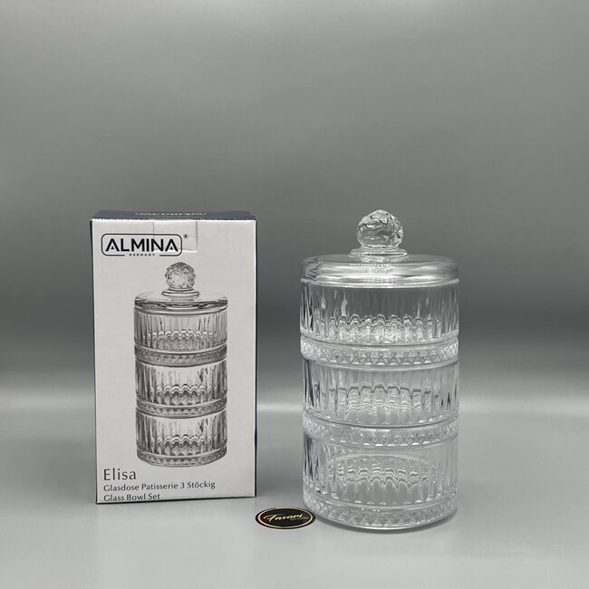 Almina 3-laags Snack Schaal