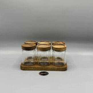 Bavary 6 Bamboe Voorraadpotten | 150ml