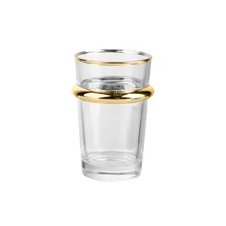 SUNAY 12-delig Casablanca Theeglazen | Goud | 175ml