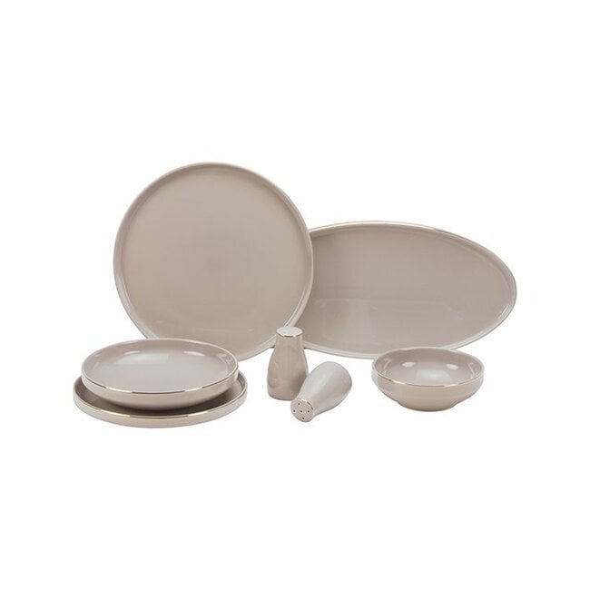 BRICARD LUNEL DINNER SET | TAUPE - GOUD 27-DELIG