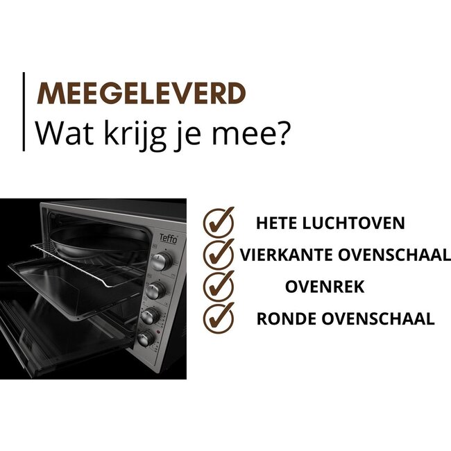 Teffo Oven XXL | 70 Liter Convection Oven