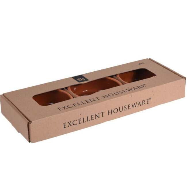 Tapas Schalen Terracotta | Set van 3