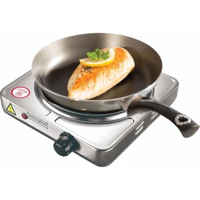 Royalty Line® Elektrische Kookplaat Zilver | 1 Pits