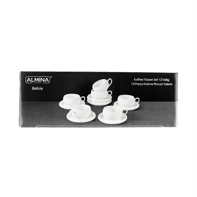 Almina 12 Belicia Coffee & Tea Cups Set | 220ml