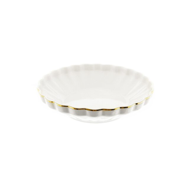 ALMINA 27 Flores Serviesset Wit-Goud | 6-persoons