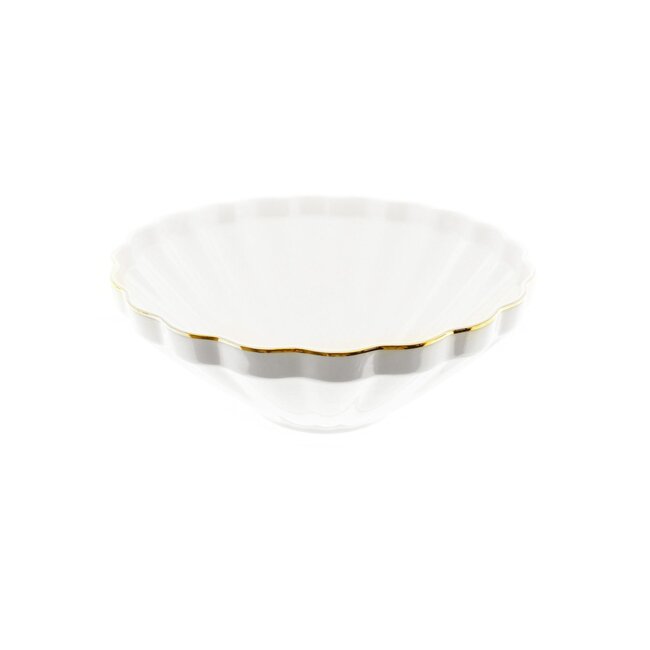 ALMINA 27 Flores Serviesset Wit-Goud | 6-persoons