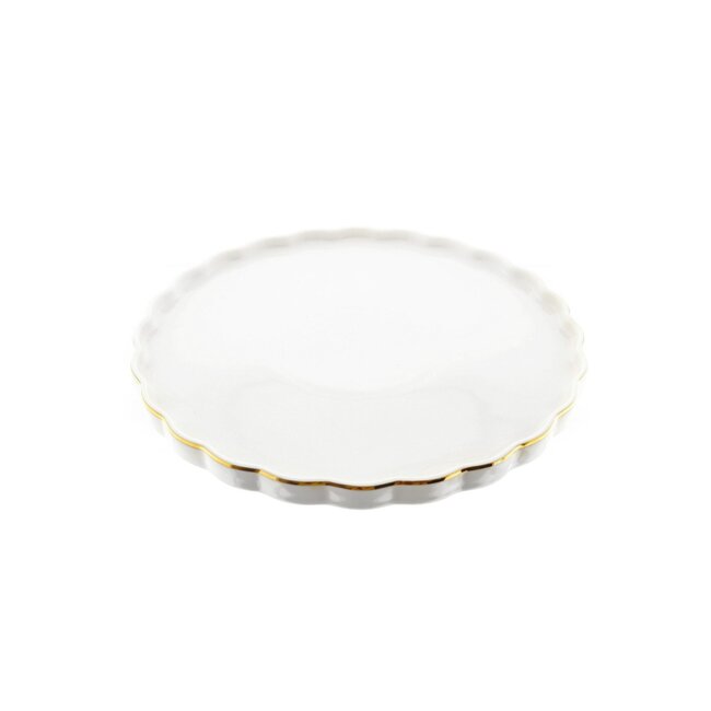 ALMINA 27 Flores Serviesset Wit-Goud | 6-persoons
