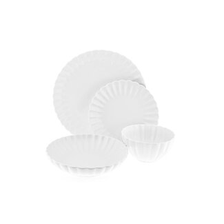 Almina 24-delig Daisy Dinner Set | Wit