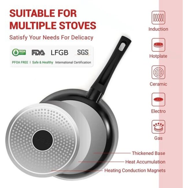 Royalty Line® 15-Piece Cookware Set | Cream