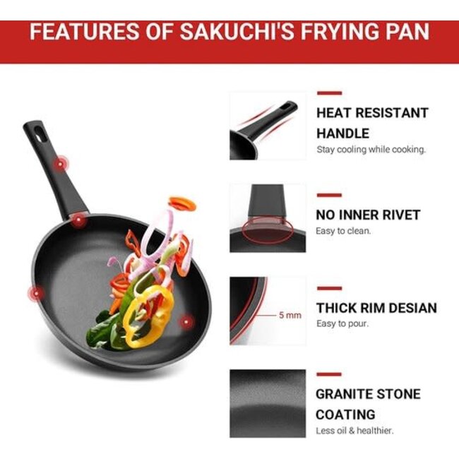 Royalty Line® 10-Piece Cookware Set | Burgundy