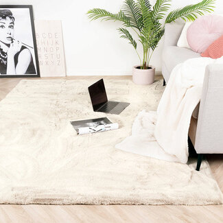 Luxury Living Fluffy Tapijt Creme | 160x230