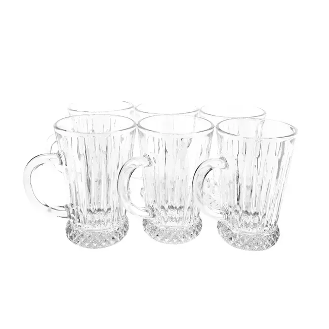 ALMINA 6 Amore Glazen Theeglazen | Transparant | 210 ml