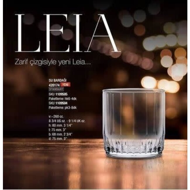 Pasabahce 3 Leia Drinkglazen | 260ml
