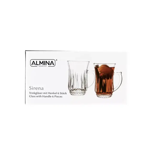 Almina Sirena Theeglazen 6 | 155ml