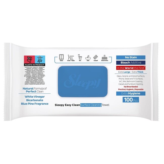 Sleepy Easy Clean White Soap Green | 100pcs