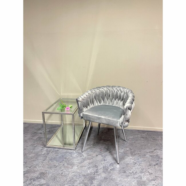 Eva Chair Chrome Frame + Grey