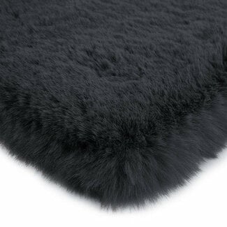 Luxury Living Fluffy Tapijt Zwart | 80x300