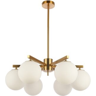 Luxury Living Hanglamp Stella White Gold  6-Licht