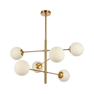 Luxury Living Hanglamp Nepal White Gold | 6-Licht