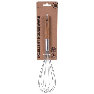 EH Wooden Whisk / Egg Beater Cream | 30cm