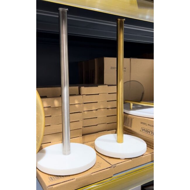 Almina 1 Keukenrolhouder  Marmer | Goud