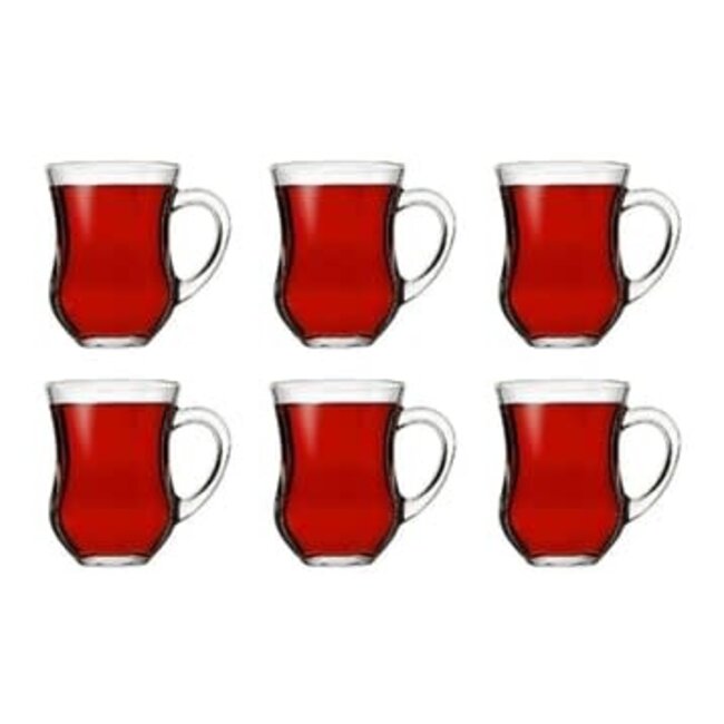Pasabahce 6 Dem Tea Glasses | 140cc