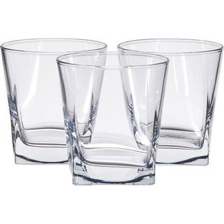 Pasabahce Pasabahce 3 Carre Whisky Drinkglazen | 310ml