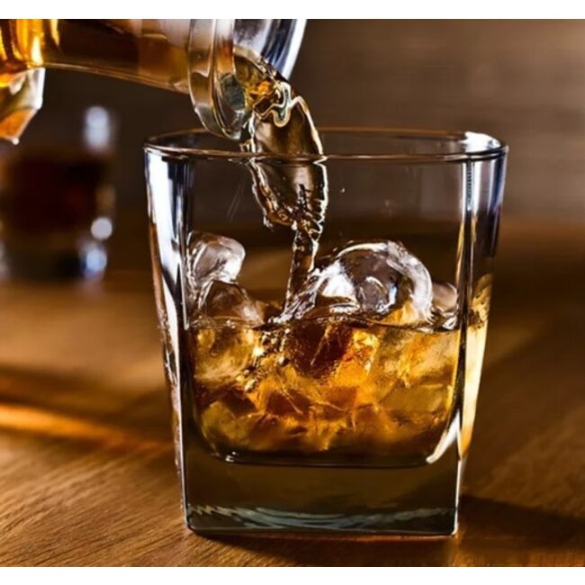 Pasabahce 3 Carre Whisky Drink Glasses | 310ml