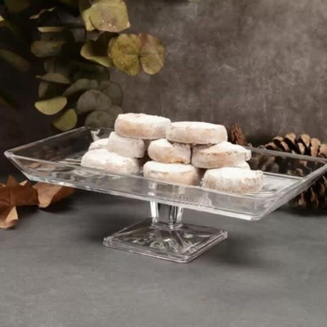 Pasabahce 1 Madlen Footed Service Plate | 87mm x 276mm x 165mm