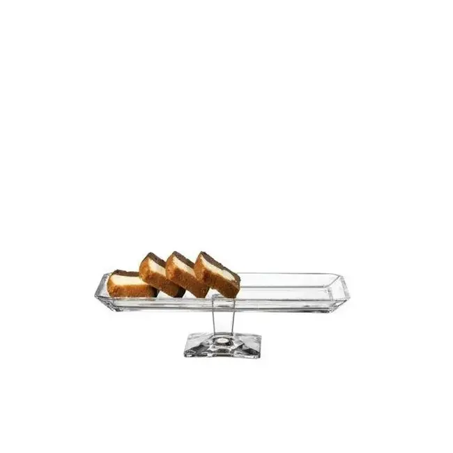 Pasabahce 1 Grace Glas Serviceplaat Op Voet | 80,5mm x 298mm x 140mm