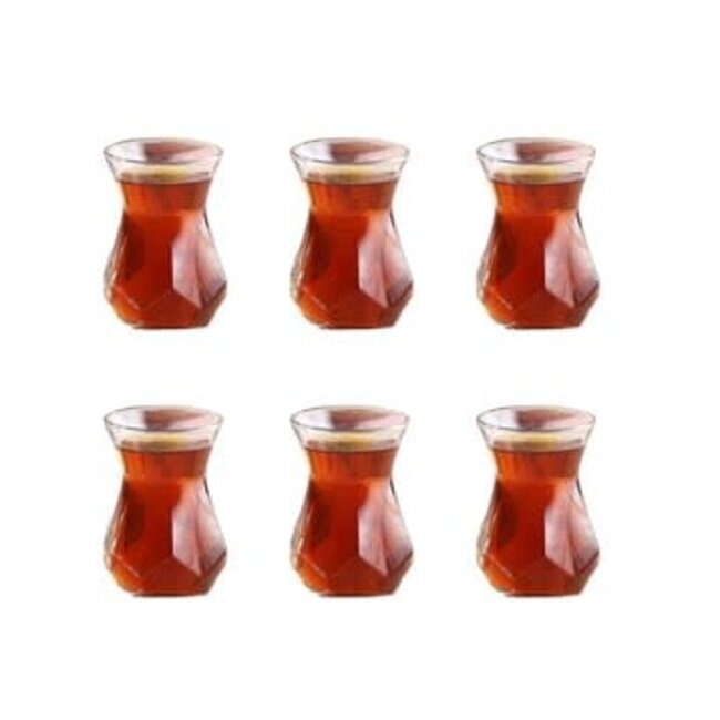 Lav 6 Alya Tea Glasses| 165cc
