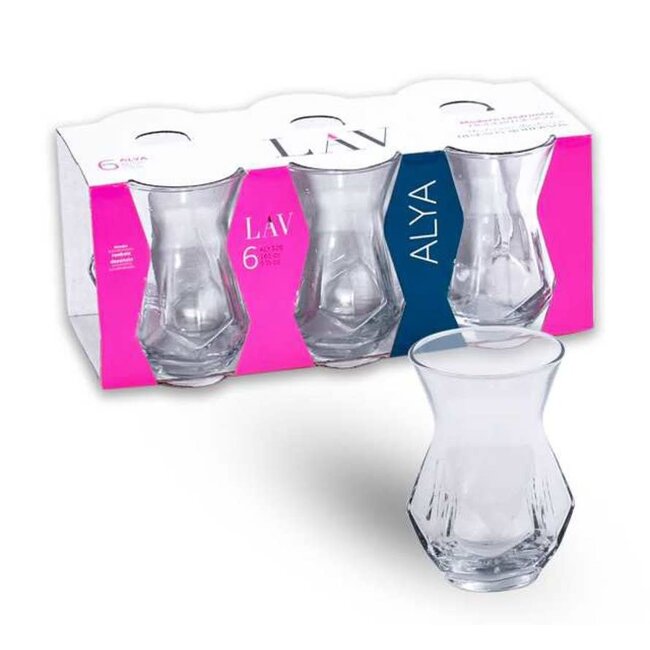 Lav 6 Alya Tea Glasses| 165cc