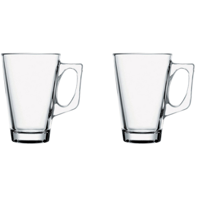 Pasabahce Vela Coffee and Tea Glass Set | 2-Piece | 250 ml