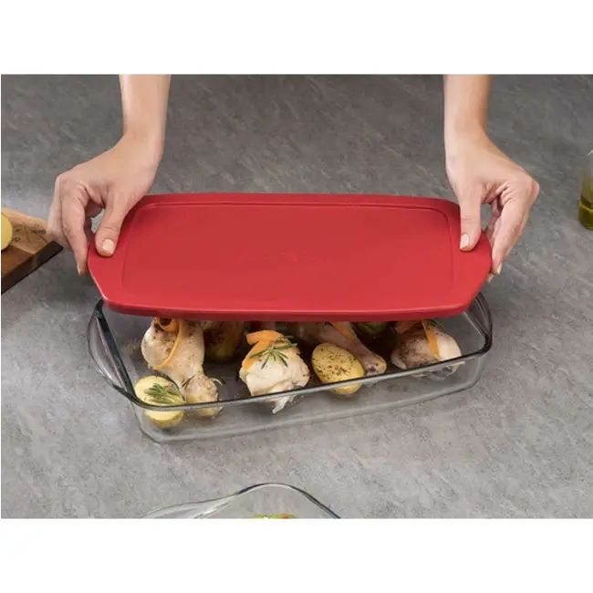 Pasabahce 1 Borcam Baking Dish With Lid | 3850cc