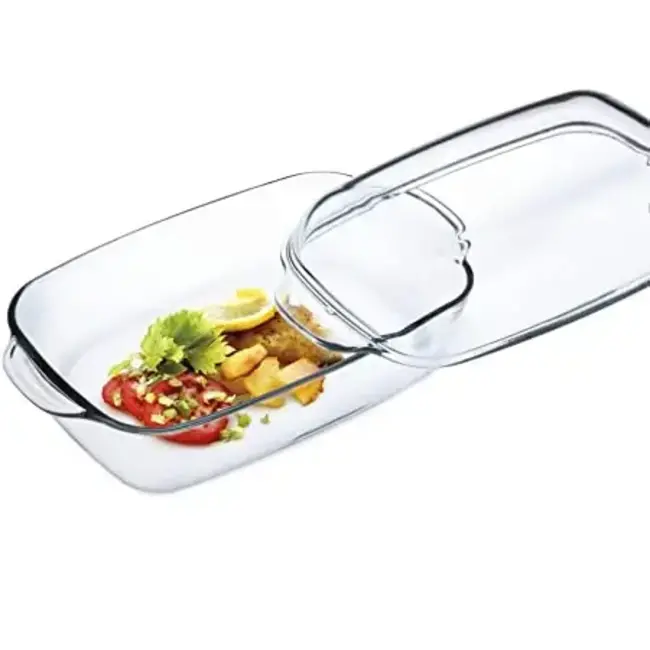 Pasabahce 1 Borcam Glass Baking Dish With Lid | 2000cc